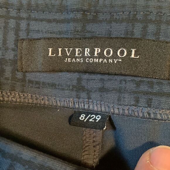 LIVERPOOL jean company, like new, size 8, rayon/nylon/ spandex, super cute - Picture 2 of 12